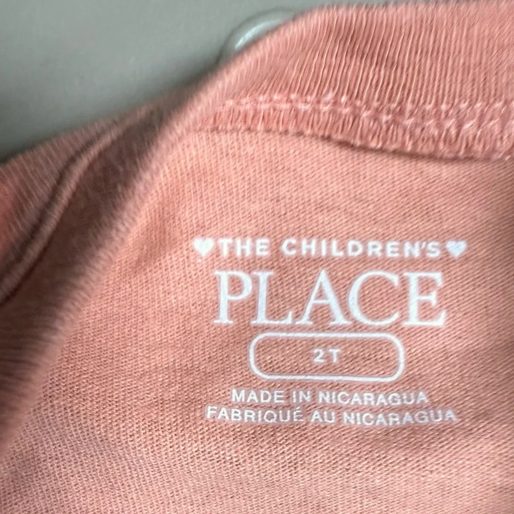 The children’s place size 2T t-shirt metallic pink pumpkin Halloween long sleeve